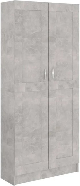 vidaXL Bücherschrank in Grau aus Holzwerkstoff, B/T/H: 82,5 x 30,5 x 185,5 cm - Bild 1