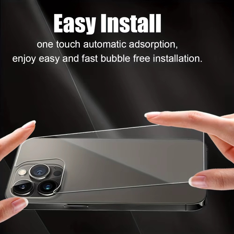 NNBILI 3er Set Gehärtetes Glas Displayschutzfolie für iPhone 17 16 15 14 13 12 11 Pro Max in Transparent mit hoher Transparenz - Bild 4