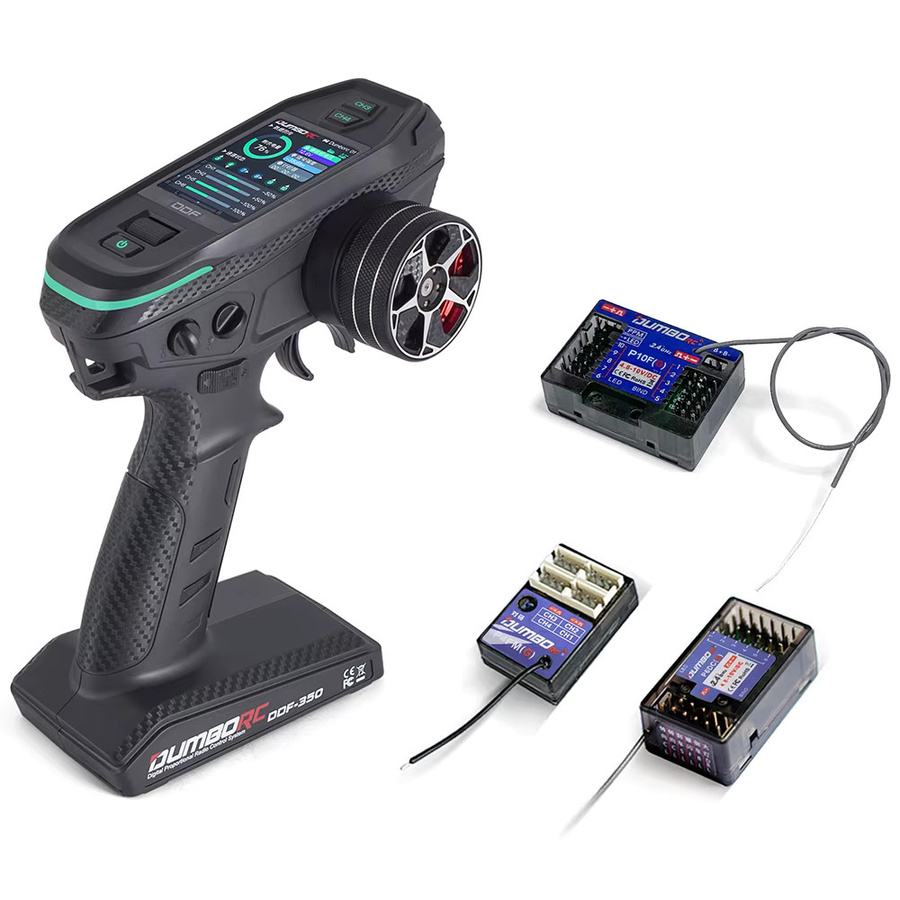 Dumborc DDF-350 Digitale Funk Fernbedienung mit Empfänger 2,4g 10ch in Schwarz - Bild 1