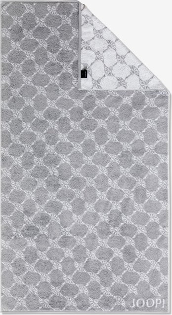Joop! Living Duschtuch aus Baumwolle mit floralem Muster in Black/White/Silver/Grey - Bild 1