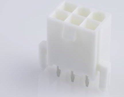 Molex Stiftgehäuse-Platine 39289068 in Weiß mit Goldkontakten - Bild 1