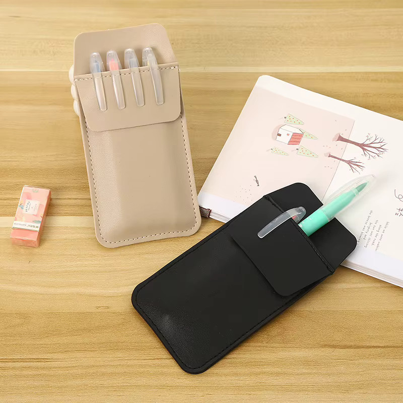 Auslaufsicheres Stifteetui aus blauem PU-Leder für medizinisches Fachpersonal und Business-Anwendungen - Bild 3