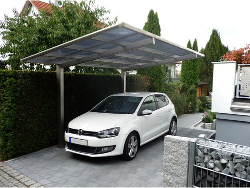 Ximax Einzelcarport Linea Typ 60 in Edelstahl-Look, B/T: 272,6 x 495,4 cm, silberfarben - Bild 2