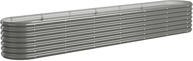 Furnicato Hochbeet aus verzinktem Stahl in Grau, B/T/H: 260 x 40 x 36 cm - Bild 1