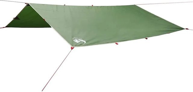 vidaXL Tarp aus wasserdichtem Oxford-Gewebe in Grün, B/T: 400 x 294 cm - Bild 1