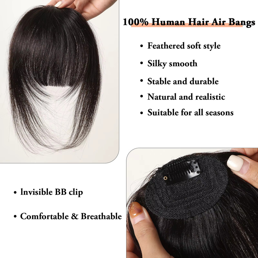 HAIRCUBE Clip-in-Pony, 100 % Echthaar, Schwarz, Damen - Bild 4