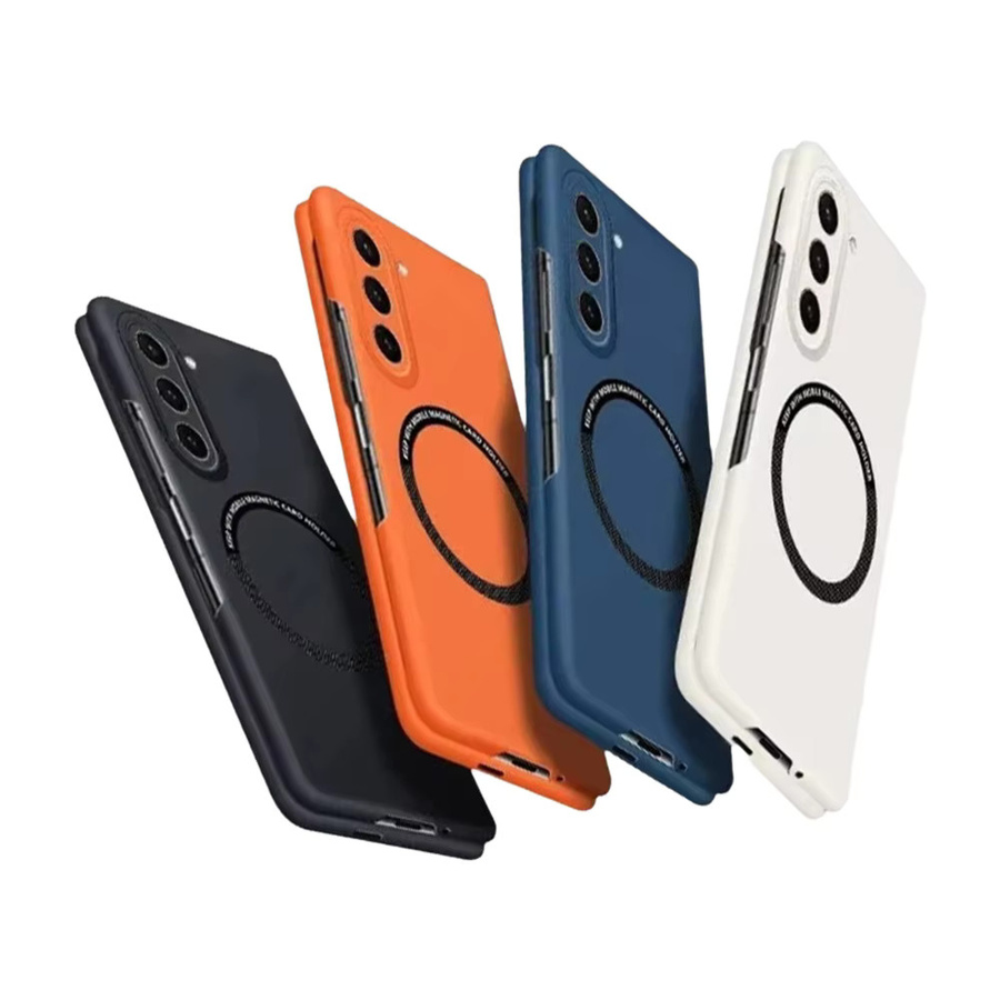 NUCWIN Schlanke und stoßfeste Schutzhülle für Samsung Galaxy Z Fold 7 6 5 4 3 mit magnetischer kabelloser Ladefunktion in Weiß - Bild 3