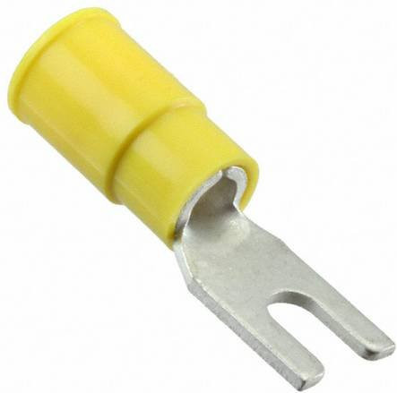Molex Gabelkabelschuh mit Crimphülse 3.3mm² 5mm² in Beige und Gelb - Bild 1