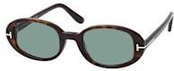 Tom Ford FT 1364 Sonnenbrille, Vollrand, Oval, Plastic, Damen, Brown Green - Bild 1