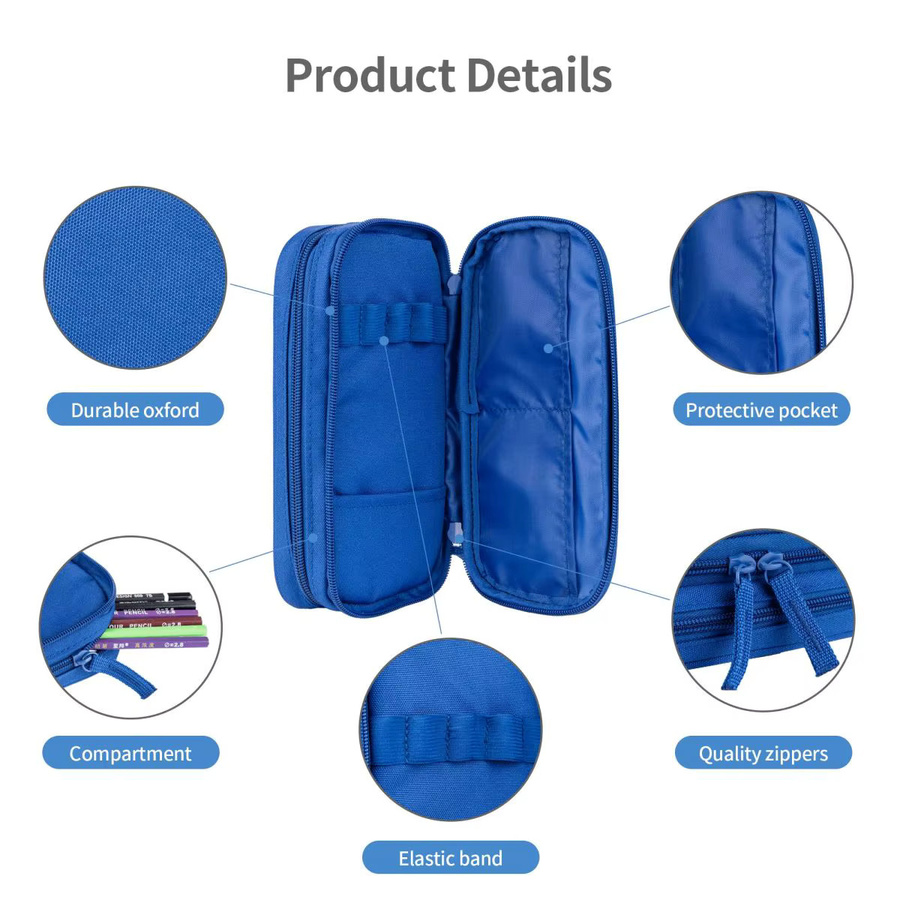 Diddl Federmäppchen mit Reißverschluss in Blau aus Textil - Bild 3
