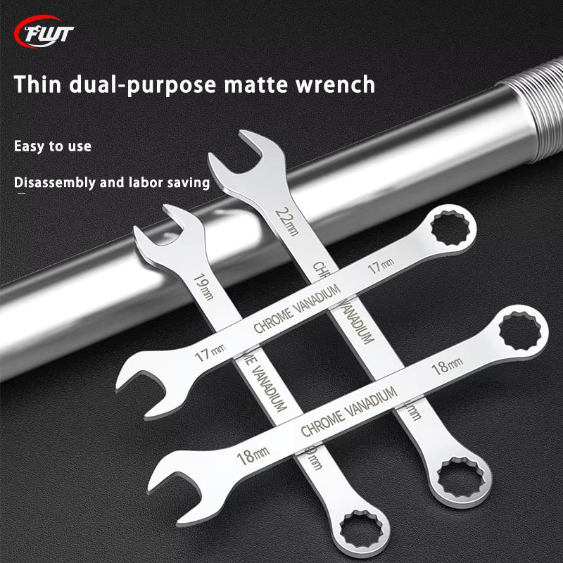Doppelkopfwanderschlüssel Set in Silber, offener Pflaumenschlüssel für die Autoreparatur, 8–24 mm - Bild 3