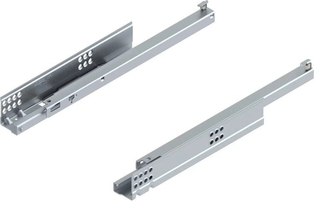 Blum Unterbodenführung Tandem Blumotion 550H Soft-Close aus verzinktem Stahl in Silber, Länge: 350 mm - Bild 1
