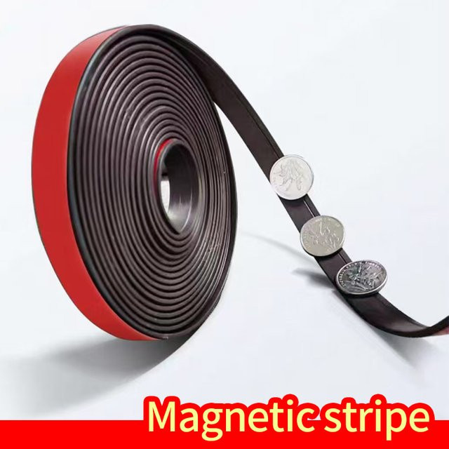 Selbstklebender magnetischer Magnetstreifen in Schwarz als DIY-Zubehör für Moskitonetze, zuschneidbar und unsichtbar - Bild 1