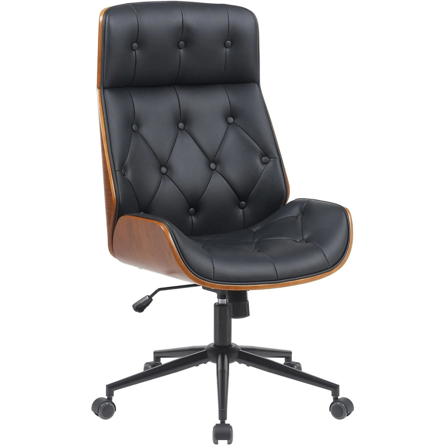 CLP Bürostuhl Martil ergonomischer Chefsessel in Chesterfield-Optik, Schwarz, höhenverstellbar und drehbar mit Armlehnen - Bild 2