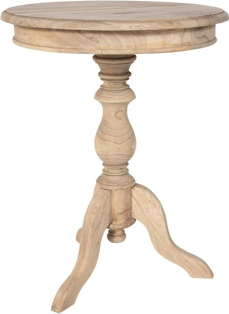 CLP Beistelltisch Wiva rund aus Holz in Braun, Durchmesser: 50 cm, Höhe: 64 cm - Bild 1