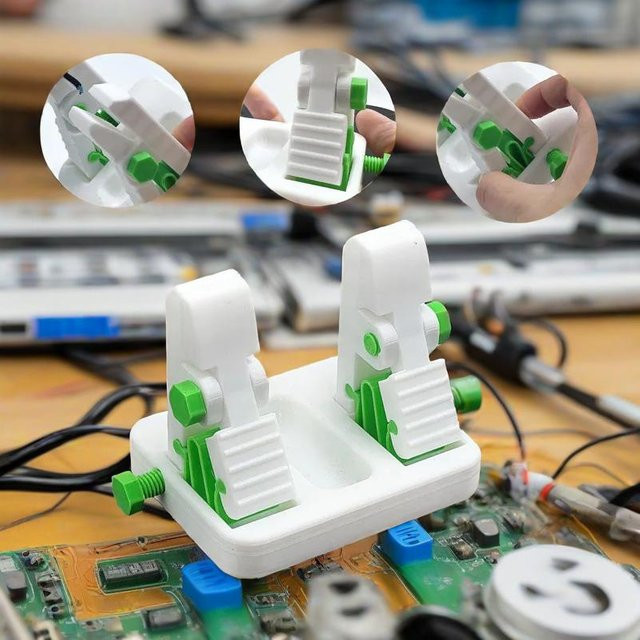 WYLIE Universelle Schweißwerkbank-Befestigung mit verstellbarer Saugklemme für Motherboard-Lötprojekte und elektronische Montagearbeiten - Bild 1