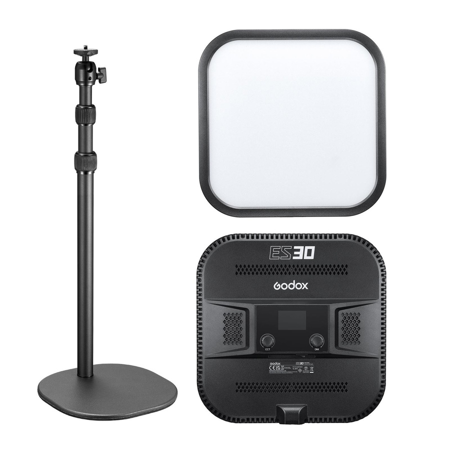 Godox ES30 Esports LED-Lichtpanel mit Desktop-Lichtstativ, 35 W, Schwarz, Farbtemperatur 2800 K bis 6500 K - Bild 4