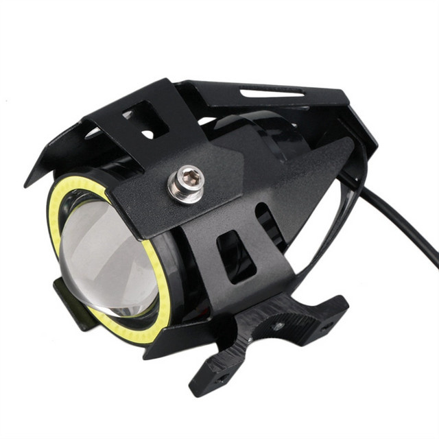 LED E-Bike Scheinwerfer für Lenker mit DC 12V-80V Eingang in Schwarz - Bild 1
