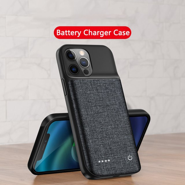 Tragbare Power Bank Ladehülle mit 6800 mAh Akku für iPhone 11 12 13 14 15 Pro Max Plus XR XS Max Mini - Bild 1