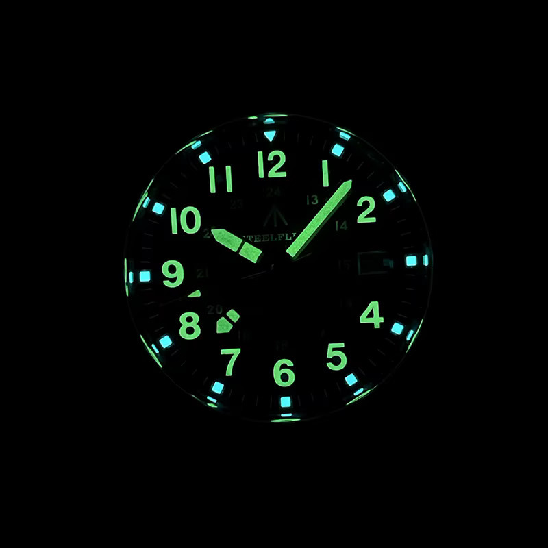 STEELFLIER Herren-Taucheruhr, Automatik, Edelstahl, GMT, 39 mm, 20 ATM - Bild 2