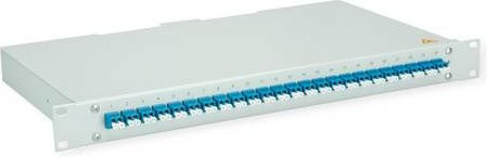 Telegärtner BASIS eco LWL-Panel mit Kupplungen, 24x LC Duplex, blau, OS2 - Bild 1