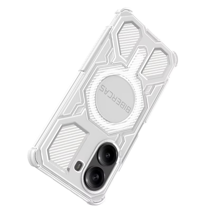 Magnetische Schutzhülle für Xiaomi POCO X8 Pro Max X7 F8 Ultra F7 M8 M7 Pro in Transparent/Weiß mit Ladefunktion und Fallschutz - Bild 2