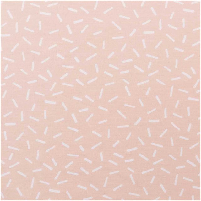 Rico Design Druckstoff Hygge Striche in Puder-Weiß 140 cm - Bild 1