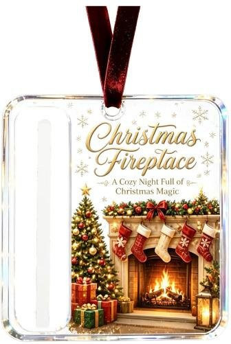 Personalisierter Acryl-Geldclip von Aunel als Weihnachtsanhänger mit individuellem Text in Mehrfarbig - Bild 1