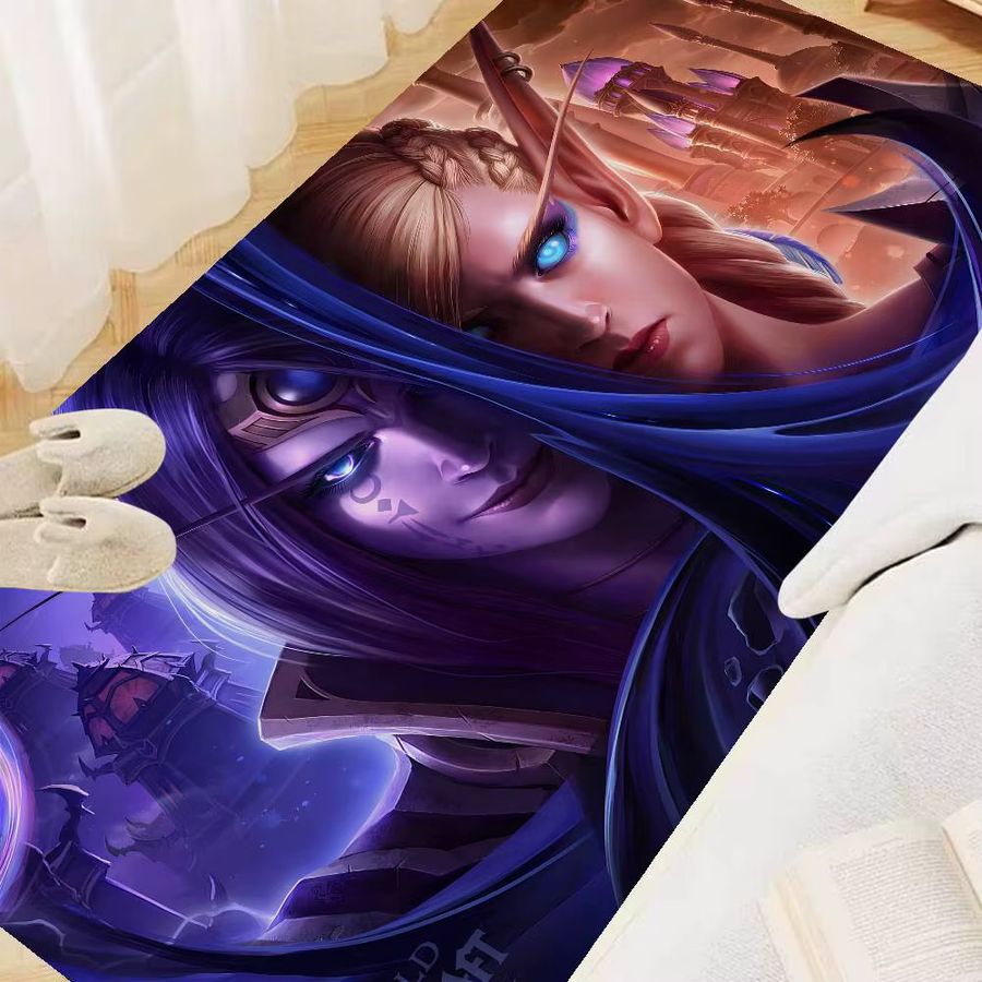 World of Warcraft Fußmatte im INS-Stil von Potdemiel, weich und rutschfest für Schlafzimmer und Haus - Bild 4