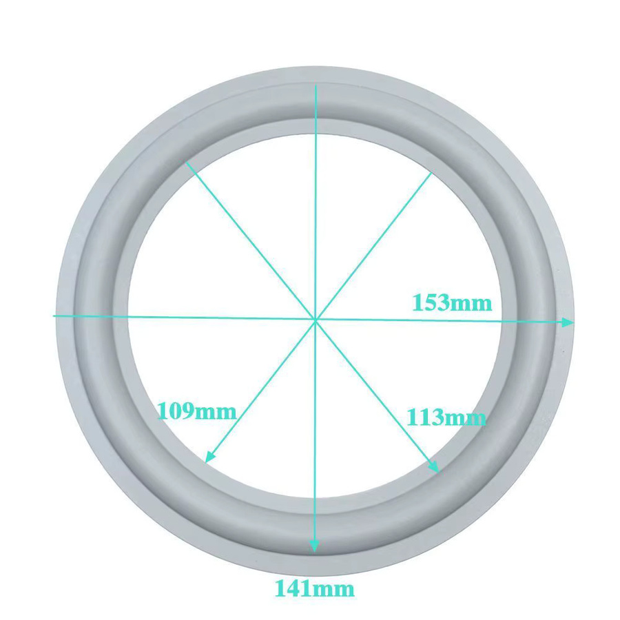 2 Stück B&W CM4 CM2 Woofer-Kantenreparatur Set mit 6,5-Zoll-Lautsprecher aus grauem Gummi - Bild 2