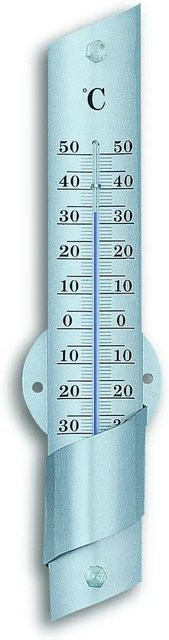 TFA Innen-Außen-Thermometer aus Aluminium in Silber - Bild 1