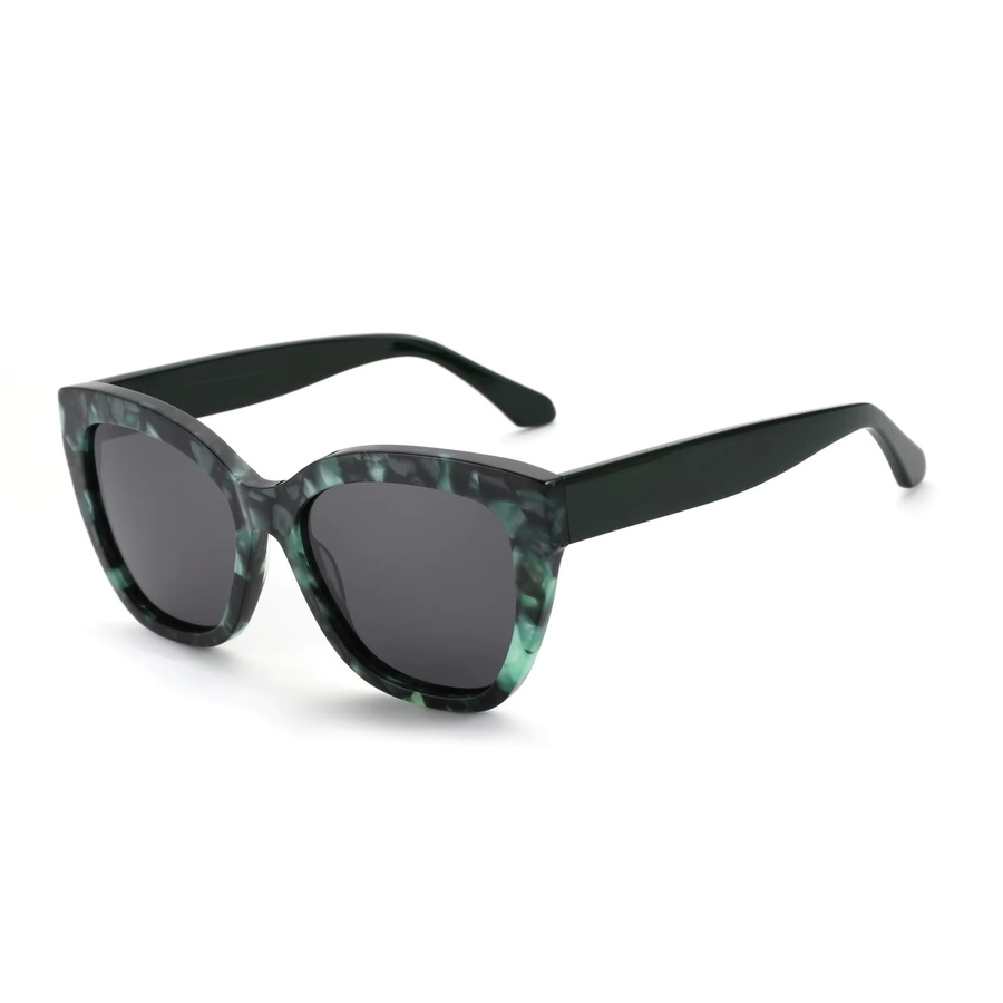 ZENOTTIC Sonnenbrille Butterfly, Acetat, Vollrand, Damen, grün, polarisiert - Bild 5