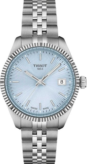 Tissot Armbanduhr, Quarz, Edelstahl, Blau, 34 mm, Damen - Bild 1