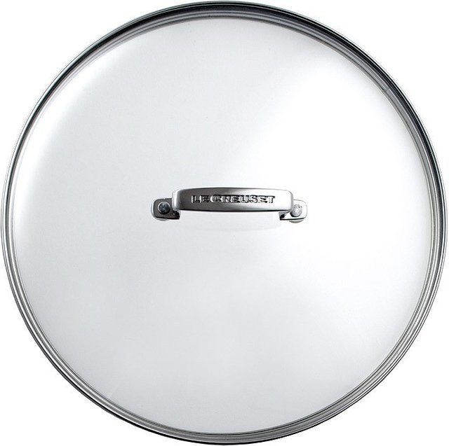 Le Creuset Glasdeckel aus Glas und Edelstahl, transparent, Durchmesser: 33,2 cm - Bild 1