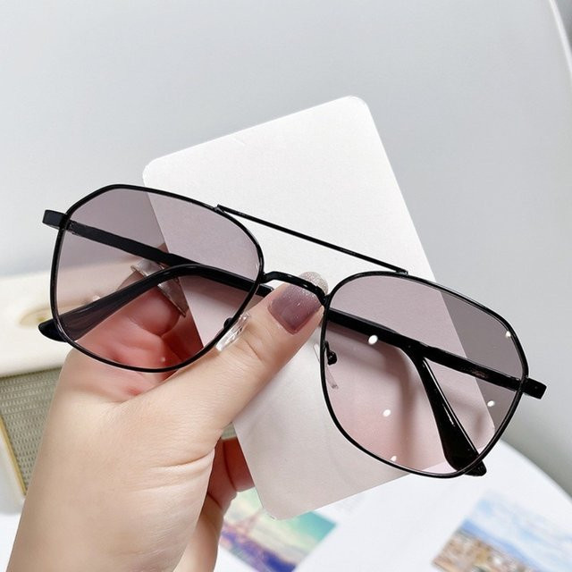 ZUIDID Sonnenbrille, quadratisch, Vollrand, Metall, schwarz - Bild 1