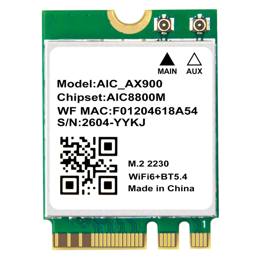 AX900 WiFi 6 und Bluetooth 5.4 NGFF-Netzwerkkarte, Dual-Band 2,4GHz/5,8GHz mit 900Mbps Hochgeschwindigkeit für Windows 10/11 Laptop und PC - Bild 5