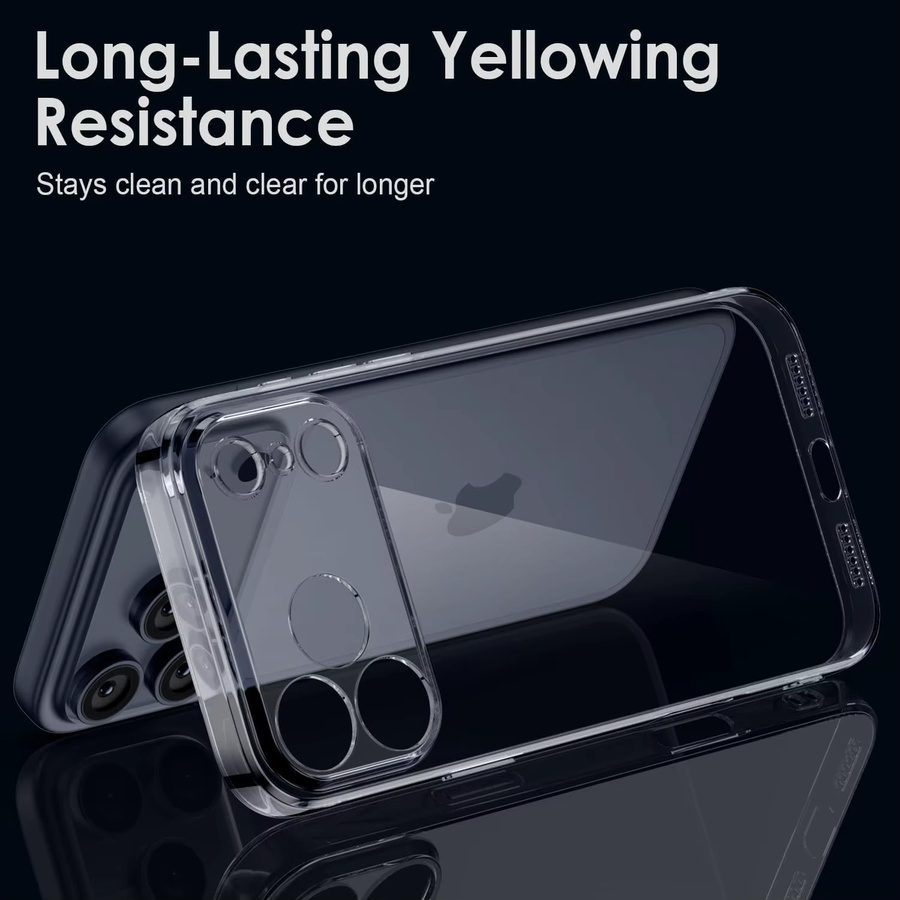 Transparente stoßfeste TPU-Schutzhülle für Apple iPhone 17 Pro Max, iPhone 17 Pro, iPhone 17 und iPhone 17 Air - Clear - Bild 4