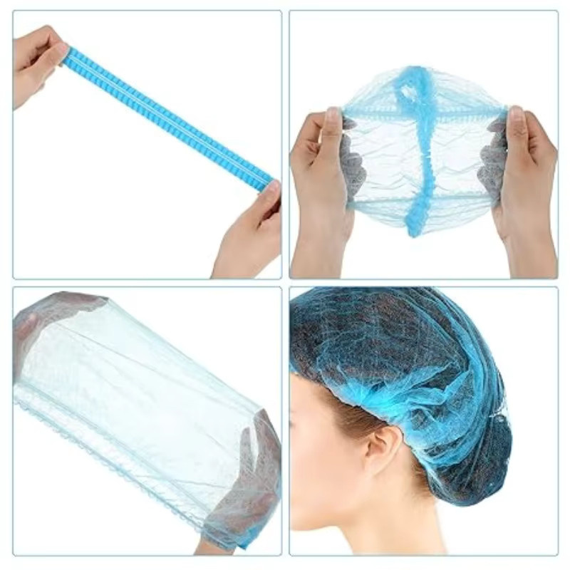 INMAICH Bouffant Caps Einweg Haarnetze, 100 Stück, Unisex - Bild 3