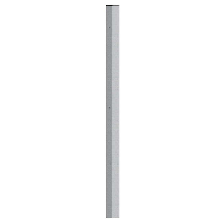Klobenpfosten Madrid für Einzeltor aus verzinktem Stahl, Farbe Silber, Einbetonieren, Durchmesser: 6 cm, Höhe: 155 cm - Bild 2
