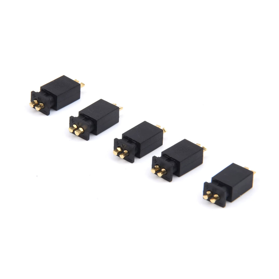 Gnb A30 Mini Batterie Stecker Set mit Kupferrohr-Eckern für RC 1S Hohlbecher und Drohnen in Schwarz - Bild 2