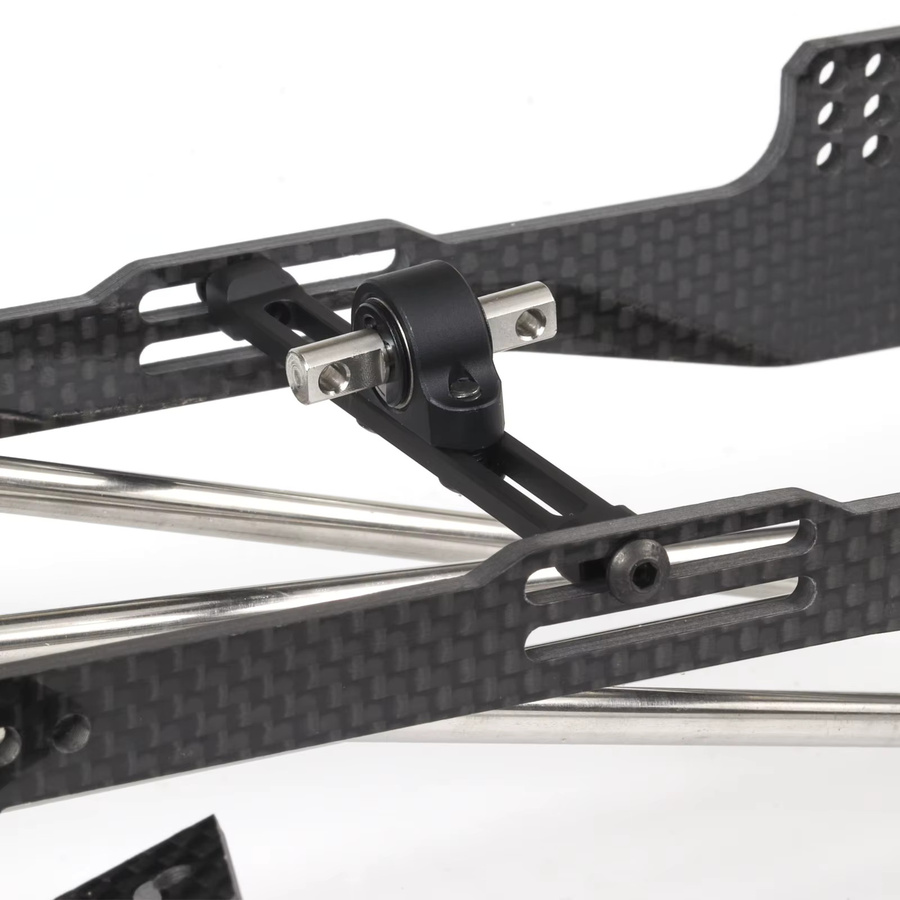 hoocrawler Carbon LCG Chassis Kit mit Delrin Skid Plate Bumper, 1/10 RC Crawler Comp Rigs - Bild 3
