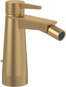 Villeroy & Boch Bidetarmatur Conum Einhebelarmatur mit Pop-up-Abfluss in Brushed Gold - Bild 1