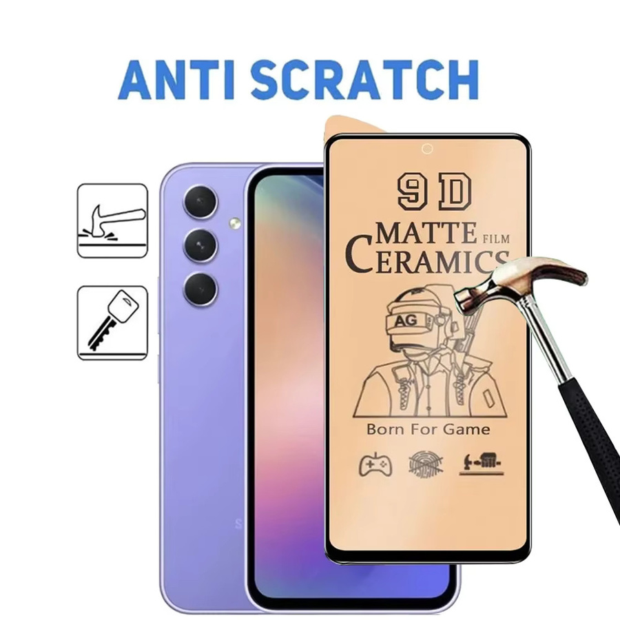 4er-Pack Matte Keramik-Displayschutzfolie für Samsung Galaxy S25 Ultra, S24 Ultra, S23 Ultra, S22 Ultra, S21 Ultra, S24, S23, S22, S21 in Transparent - Bild 1