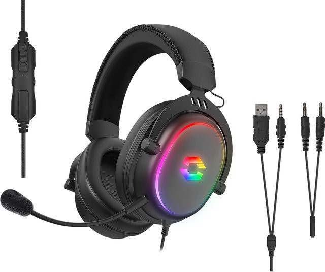 Speedlink CONUX RGB Stereo Gaming Headset Schwarz für PC, PS5, PS4, Xbox Series X/S und Nintendo Switch - Bild 1