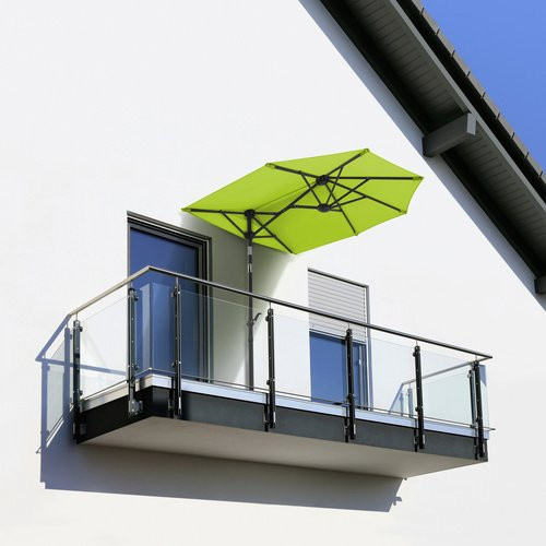 Schneider Schirme Balkonschirm Salerno Mezza, U-förmig und abknickbar, Apfelgrün, B/T/H: 150 x 150 x 228 cm, UPF 50+ - Bild 2