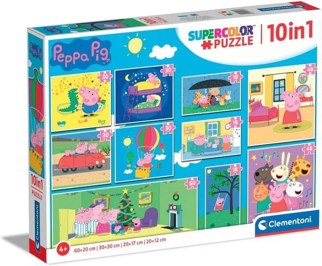 Clementoni Peppa Pig 10-in-1-Puzzle, ab 4 Jahren - Bild 1