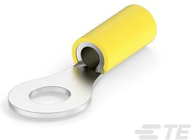 TE Connectivity Ringkabelschuh Gelb Querschnitt max. 6,64 mm² 2500 Stück Tape on Full reel - Bild 1