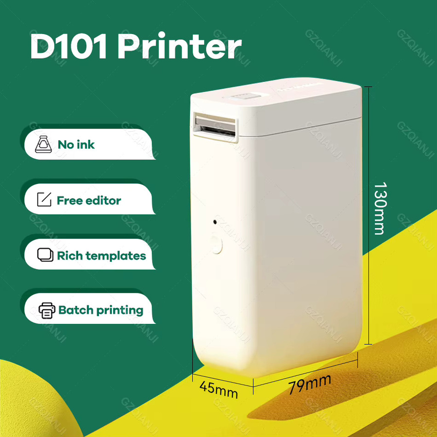 Niimbot Thermo Etikettendrucker D11 Upgrade mit 25mm Etikettenrollen in Weiß - Bild 2