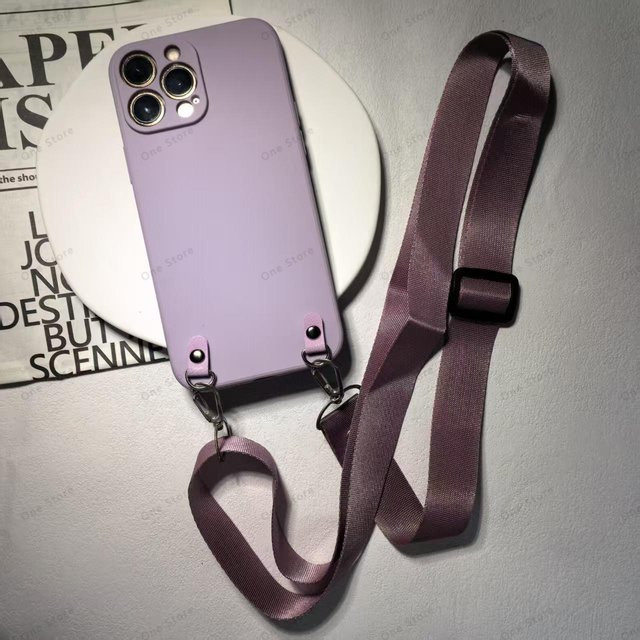 Handyhülle mit Umhängekette und Lanyard Kordel für OnePlus Nord 5 4 3 Lite 5G und Nord CE 5 3 4 in Purple - Bild 1