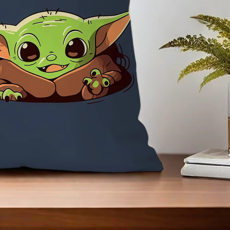 Star Wars Grogu Baby Yoda Kissenbezug mit Kawaii-Print für Sofa und Dekoration - Bild 5